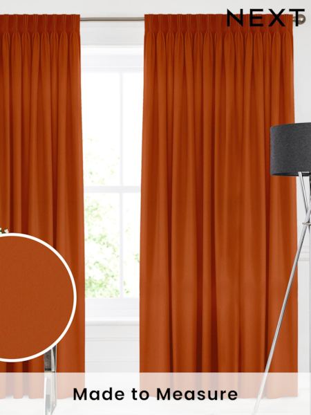 Nectarine Montero Velvet Made To Measure Curtains (C84491) | £91