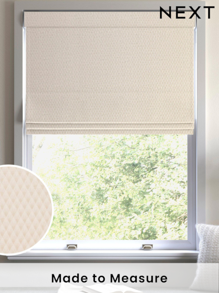 Cream Holli Made To Measure Roman Blind (C84661) | £79