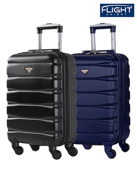 Flight Knight EasyJet Overhead 55x35x20cm Hard Shell Cabin Carry On Case Suitcase Set Of 2 (C84725) | £90