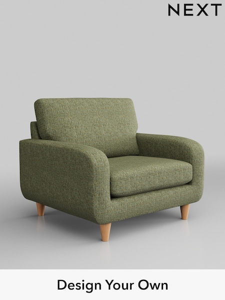 Chunky Boucle Easy Clean/Mid Green Camden (C85234) | £650