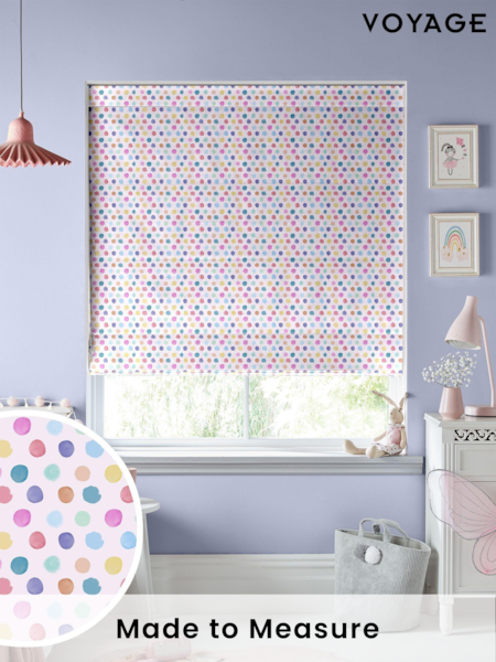 Voyage Blossom Kids Dotty Made To Measure Roman Blind (C85726) | £84