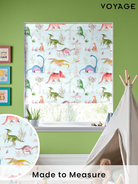 Voyage Dusk Kids Dinos Made To Measure Roman Blind (C85883) | £84
