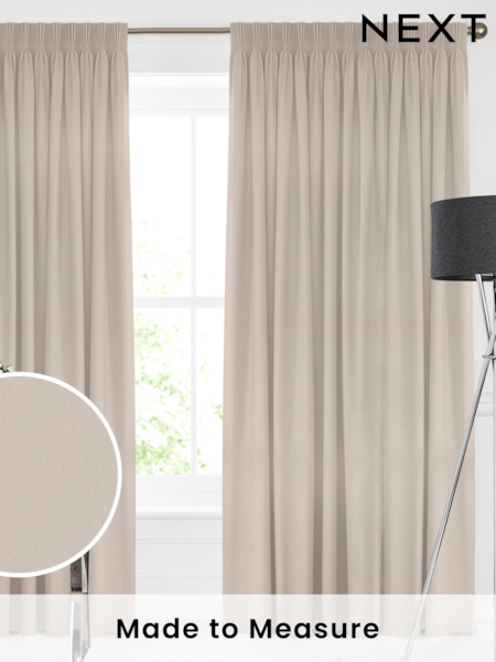 Oyster Cream Montero Velvet Made To Measure Curtains (C86330) | £91