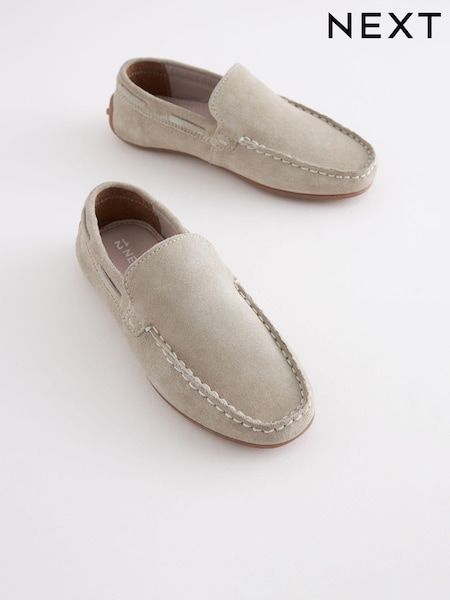 Suede Stone Standard Fit (F) Loafers (C86398) | £28 - £36