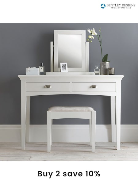 Bentley Designs White Hampstead Dressing Table (C86408) | £375