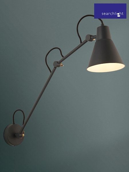 Searchlight Grey George Wall Bracket (C86587) | £45