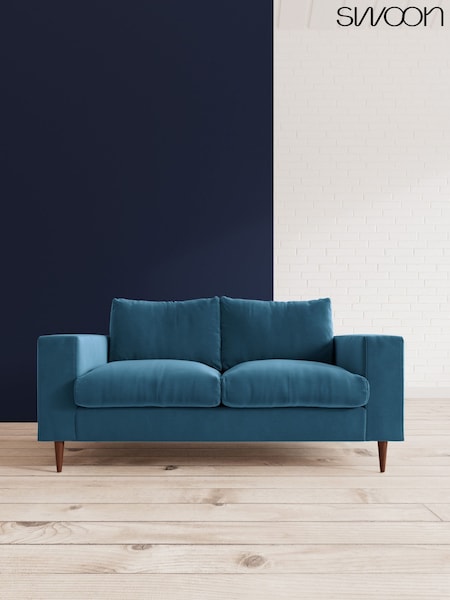 Easy Velvet/Petrol Blue Evesham By Swoon (C87671) | £1,389