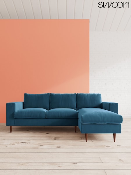 Easy Velvet/Petrol Blue Evesham By Swoon (C87671) | £2,089