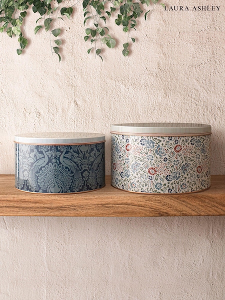 Laura Ashley Set of 2 Red round tins Blueprint Collectables (C87908) | £25