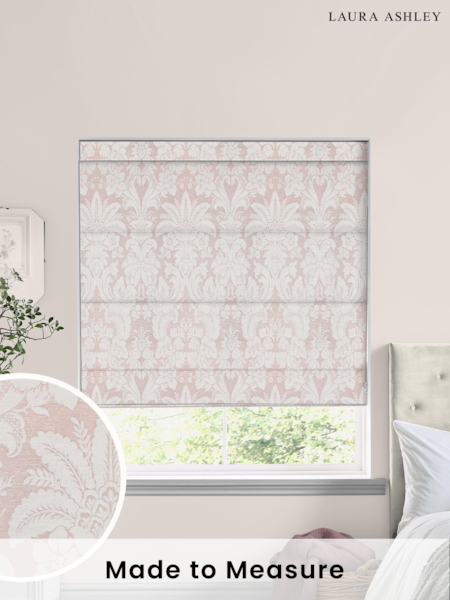 Laura Ashley Pink Martigues Made To Measure Roman Blinds (C88011) | £84
