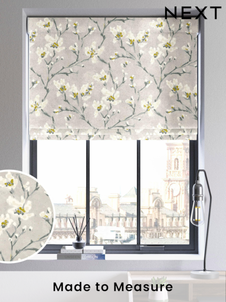 Yellow Burley Made To Measure Roman 100% Cotton Blind (C88144) | £52