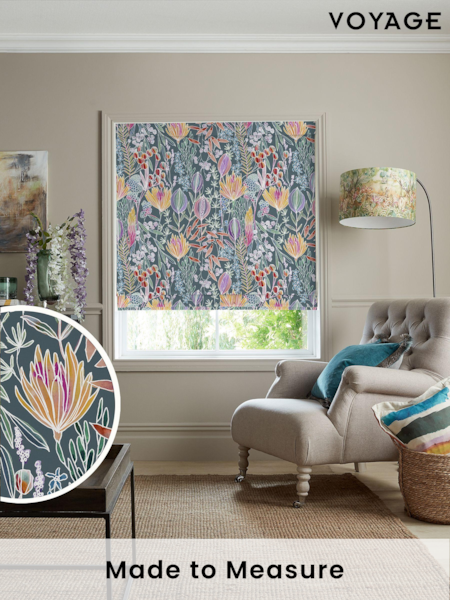Voyage Papaya Grey Masina Made to Measure Roman Blind (C88609) | £89