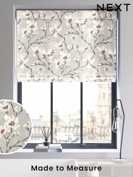 Red Burley Made To Measure Roman 100% Cotton Blind (C88863) | £52