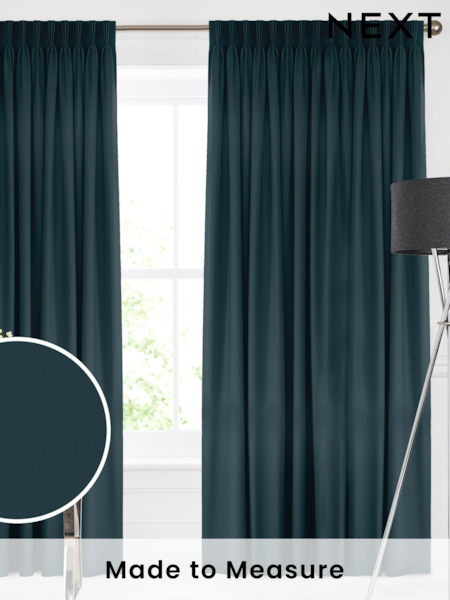 Peacock Teal Montero Velvet Made To Measure Curtain (C88925) | £91