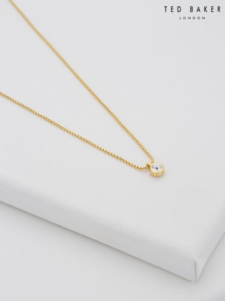 Ted Baker Gold Tone SININAA: Crystal Pendant Necklace (C89027) | £30