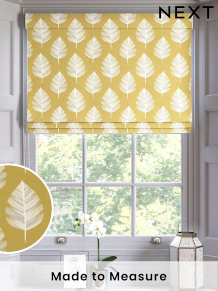 Yellow Finn Made To Measure Roman 100% Cotton Blind (C89041) | £52