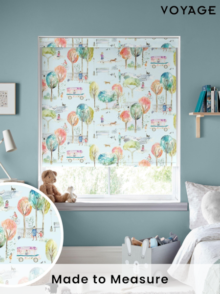 Voyage Dusk Blue Blackout Park Life Made To Measure Roller Blind (C89065) | £66