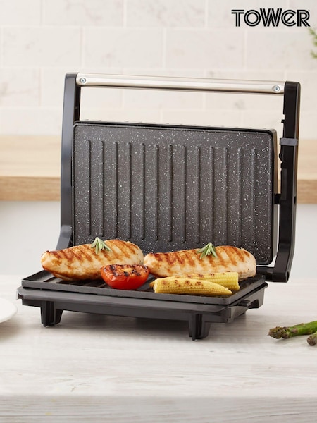 Tower Silver 750W Panini Grill (C89273) | £25
