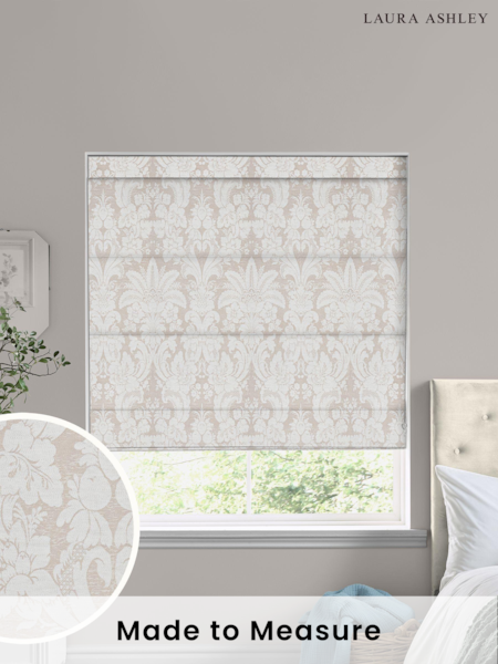 Laura Ashley Pink Martigues Made To Measure Roman Blinds (C89716) | £84