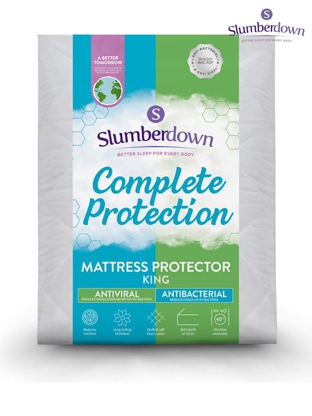 Slumberdown Complete Protection Anti Viral 30cm Depth Mattress Protector (C90136) | £16 - £20
