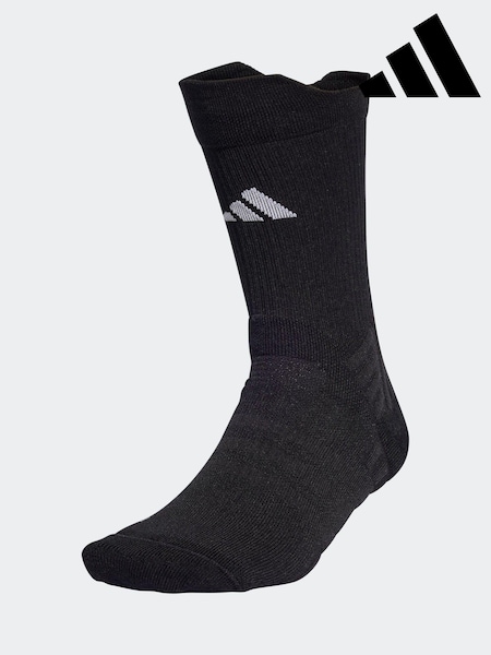 adidas Black Tennis Cushioned Crew Socks 1 Pair (C90139) | £15