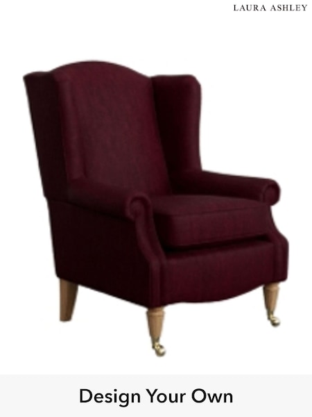 Kingsley Velvet/Cranberry Red Enderby By Laura Ashley (C90802) | £900