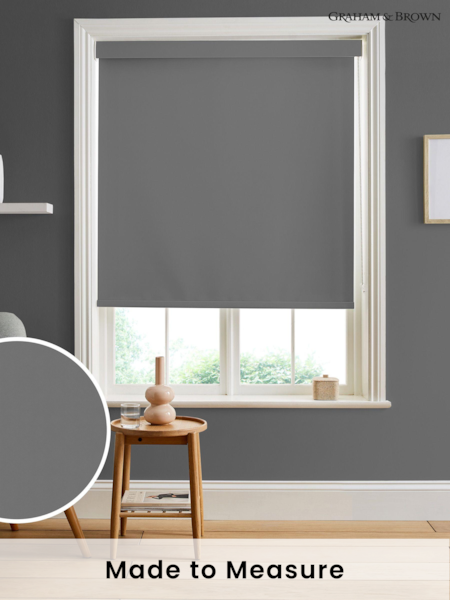 Graham & Brown Grey Coal Made to Measure Roller Blind (C91419) | £58