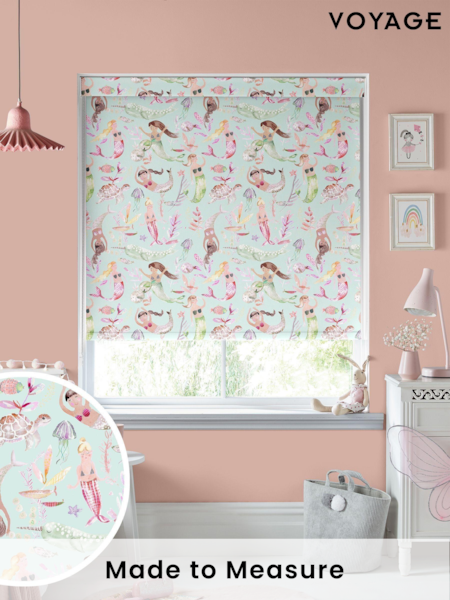 Voyage Dusk Blue Blackout Mermaids Party Made To Measure Roller Blind (C91458) | £66