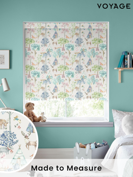 Voyage Oat Natural Blackout Woodland Adventures Made To Measure Roller Blind (C91509) | £66