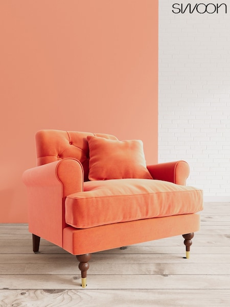 Easy Velvet/Burnt Orange Sidbury By Swoon (C91807) | £1,199