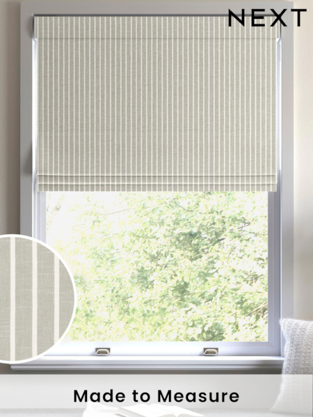 Grey Franklin Made To Measure Roman 100% Cotton Blind (C92179) | £52