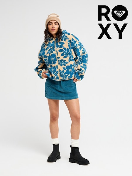 Blue - Roxy Silversky Sherpa Zip Fleece