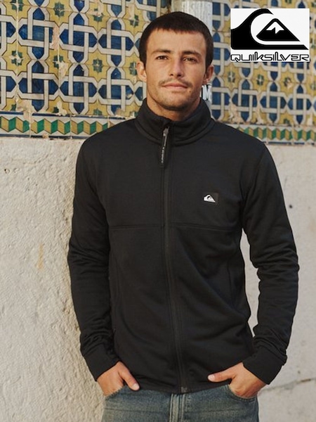 Black - Regular Quiksilver Steep Point Full Zip Fleece