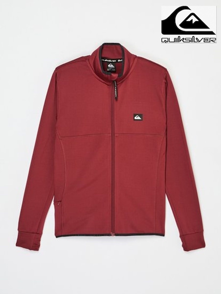 Red - Regular Quiksilver Steep Point Full Zip Fleece