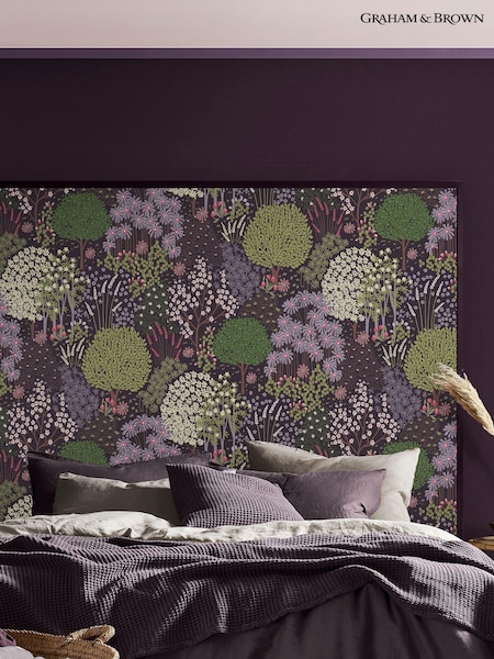 Graham & Brown Purple Fable Plum 10M Wallpaper (C93800) | £85