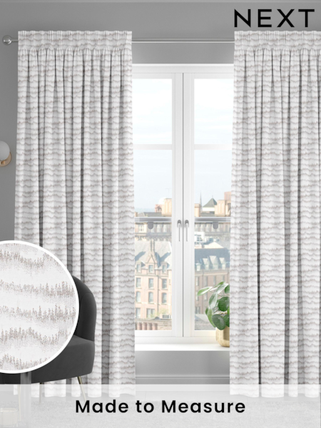Silver Motte Made To Measure Curtains (C94194) | £100