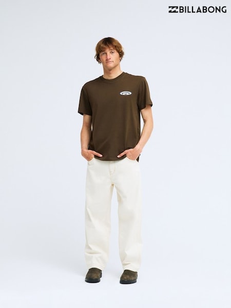 Brown - Regular Billabong Orbit Arch Short Sleeve T-shirt
