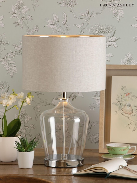 Laura Ashley Clear Ockley Touch Table Lamp (C94588) | £135