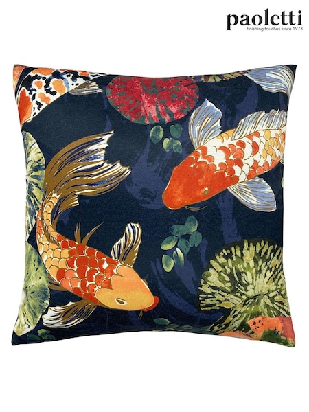Riva Paoletti Blue Koi Pond Cushion (C95057) | £24