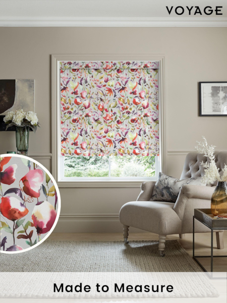 Voyage Silver Grey Blackout Jayin Made to Measure Roller Blind (C95501) | £73