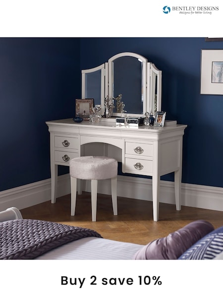 Bentley Designs White Chantilly Dressing Table (C95676) | £750
