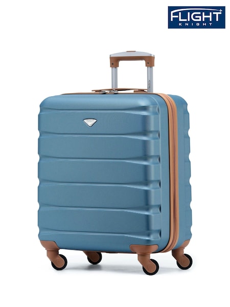 Flight Knight 56x45x25cm EasyJet Overhead 4 Wheel ABS Hard Case Cabin Carry On Hand Luggage (C95907) | £50