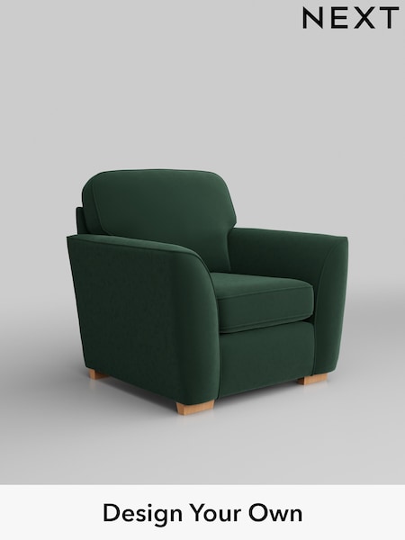 Plush Velvet Easy Clean/Bottle Green Malvern (C96122) | £625