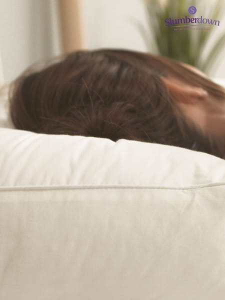Slumberdown Box Edge 100% Cotton White Pillow (C96630) | £20