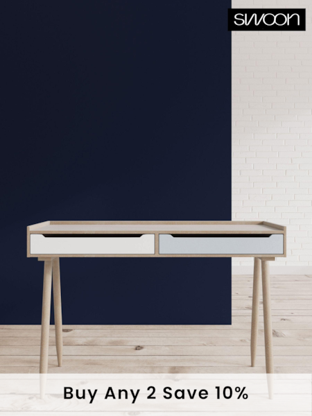 Swoon Grey Southwark Desk (C97076) | £419