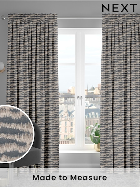 Grey Motte Made To Measure Curtains (C97132) | £100