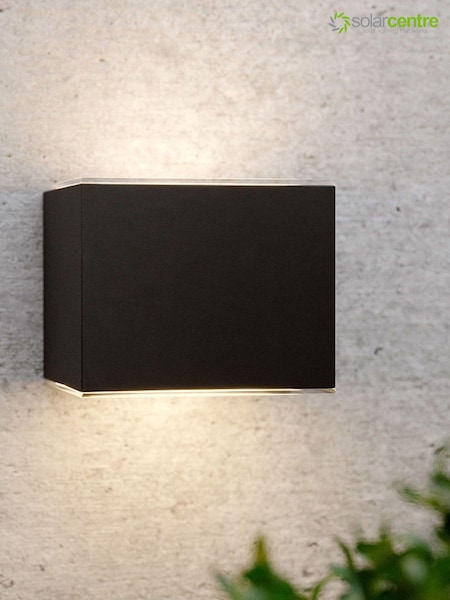 SolarCentre Grey Avon Up And Down Solar Outdoor Wall Light (C97263) | £25