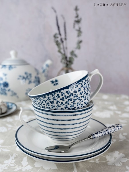 Laura Ashley Blue cup and saucer Blueprint collectables (C97597) | £30