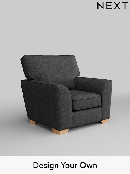 Boucle Weave Easy Clean/Charcoal Grey Stamford Grand Relaxed Sit (C97925) | £699
