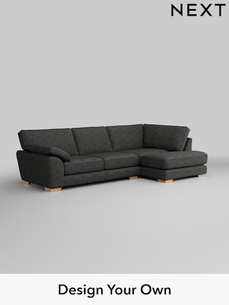 Boucle Weave Easy Clean/Charcoal Grey Stamford Grand Relaxed Sit (C97925) | £2,375